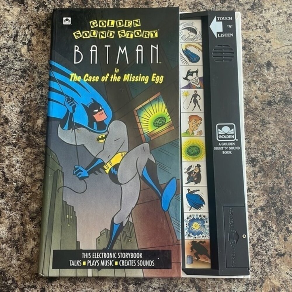 1992 Batman Electronic Golden Sound Story Book Vintage 90s DC Comics